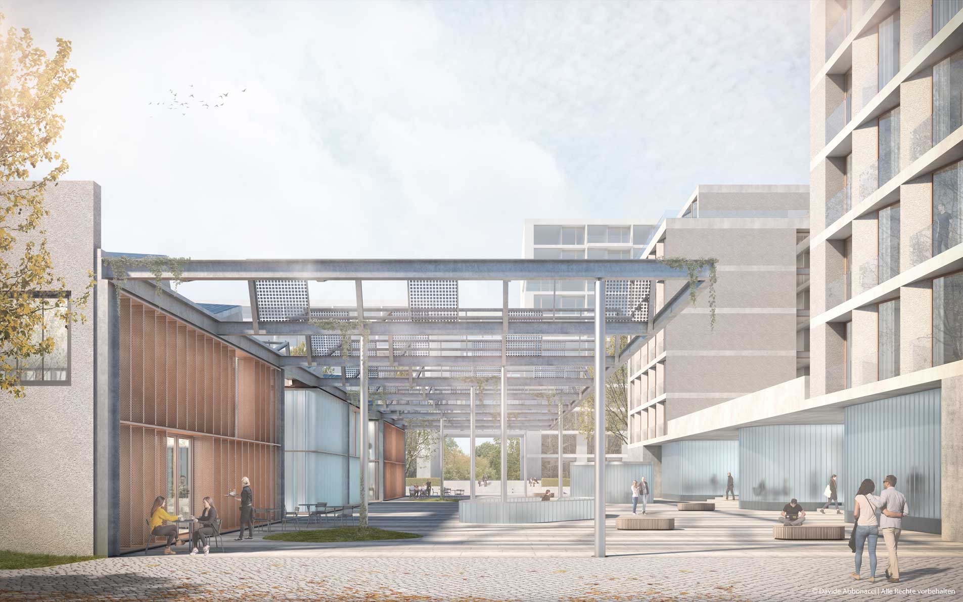 Collective Diversity, Carossa Areal, Spandau | Dierks & Cramer Architekten | 2019 Wettbewerbsvisualisierung | 1. Preis &nbsp;