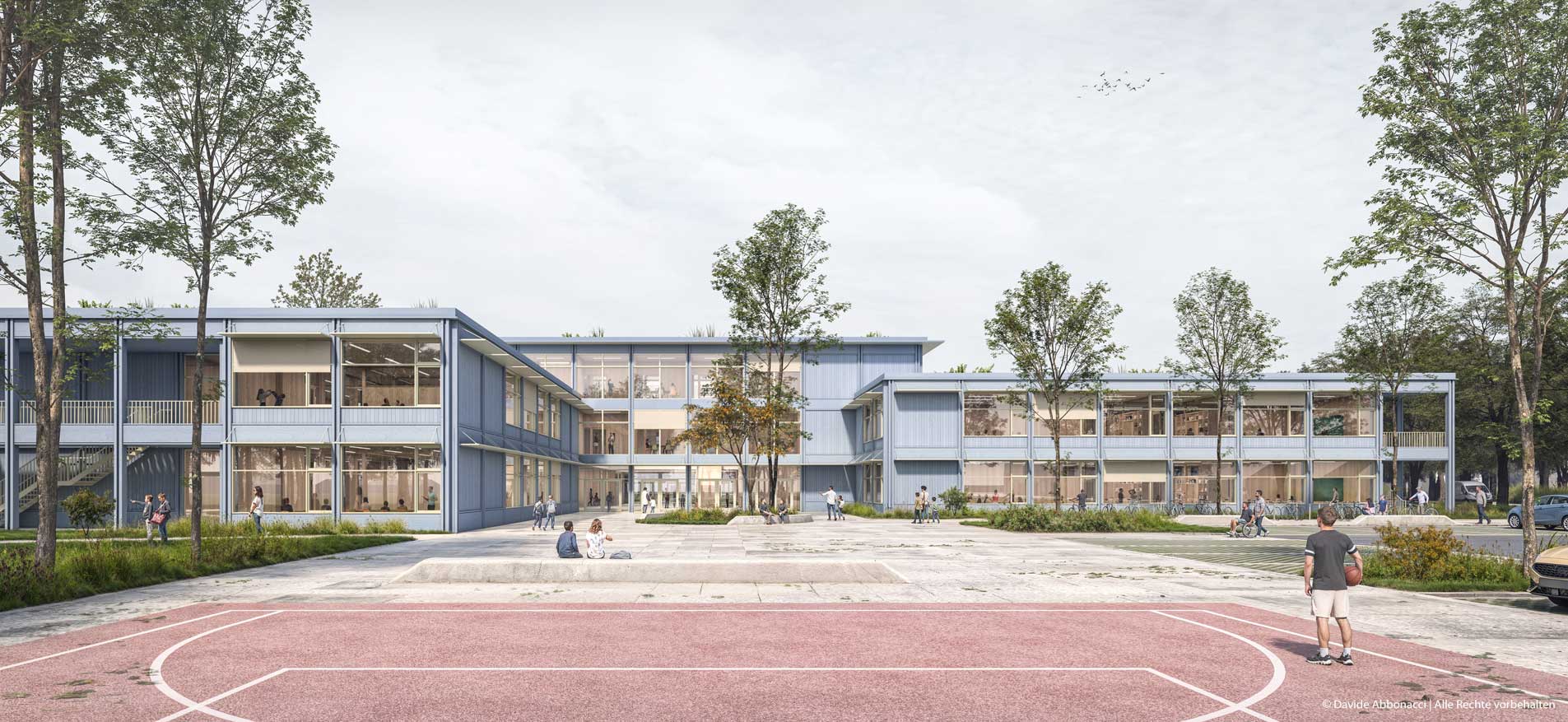 Förderschulcampus am Friedensweg in Osnabrück | NAK Architekten mit ASTOC Architects and Planners | 2025 Wettbewerbsvisualisierung &nbsp;