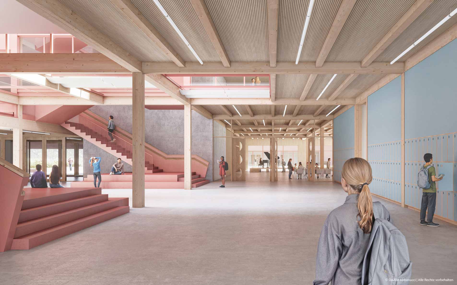 Schule an der Jungfernheide, Berlin-Spandau | NAK Architekten | 2025 Wettbewerbsvisualisierung | Anerkennung&nbsp;