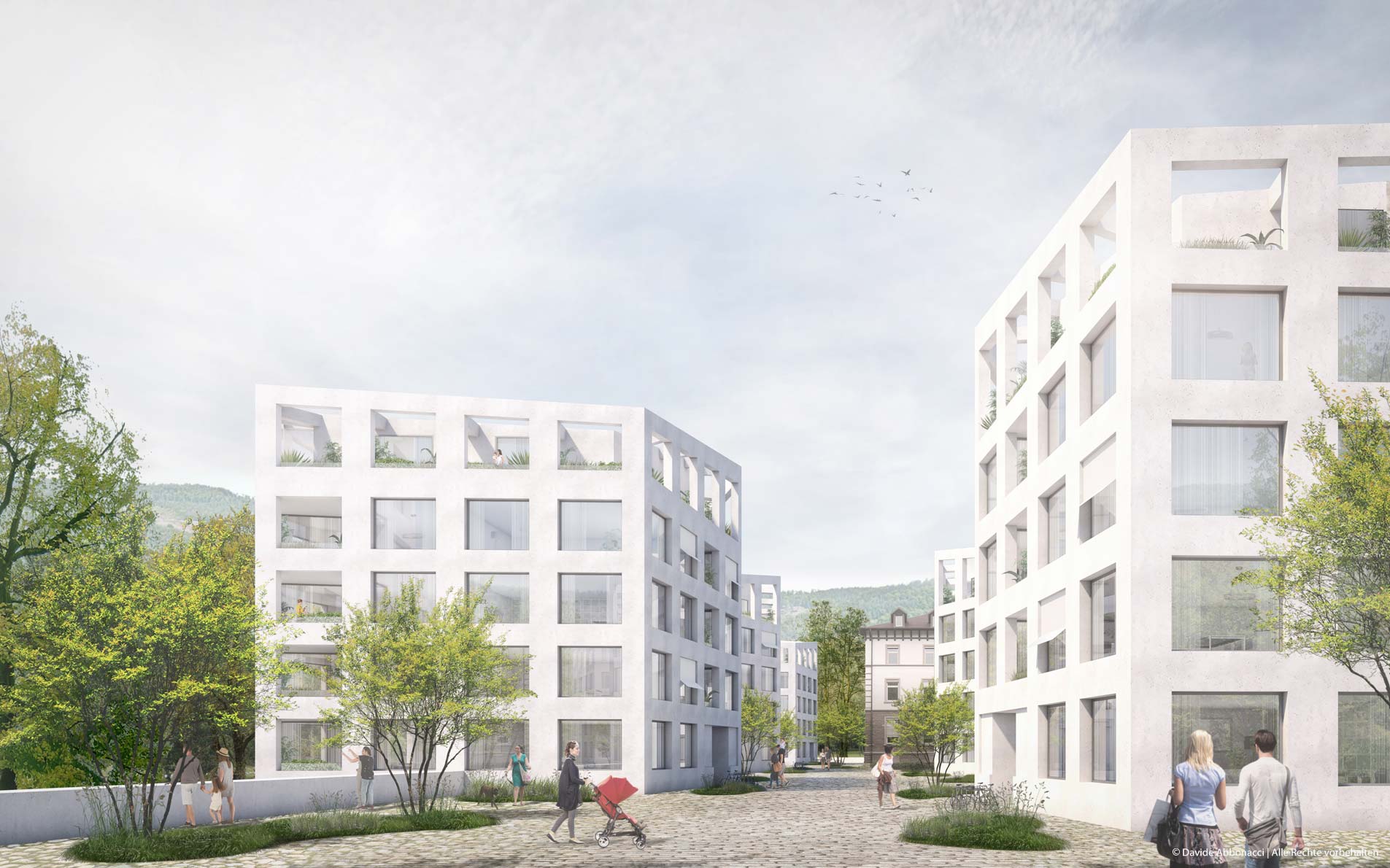 Am Tannenhof, Baden-Baden | Kuehn Malvezzi Architekten | 2018 Wohnungsbauprojekt Visualisierung&nbsp;