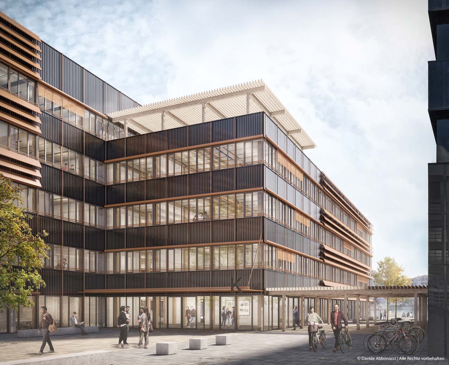 Erweiterung der HTW Berlin | Numrich Albrecht Klumpp Architekten | 2023 Visualisierung Machbarkeitsstudie  
